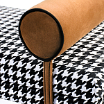 Банкетка Banquette PIED DE POULE Orange с принтом гусиная лапка Оранжевые валики варинант исполнения - 2 | Loft Concept в Брянске