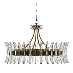 Люстра круглая с прозрачными элементами в форме полумесяца Crescent варинант исполнения - 2 | Loft Concept в Брянске