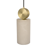 Подвесной светильник с цилиндрическим мраморным плафоном Marble square варинант исполнения - 3 | Loft Concept в Брянске