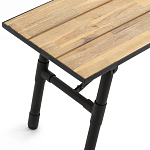 Скамья с сиденьем из массива акации Damon Industrial Wooden Bench варинант исполнения - 2 | Loft Concept в Брянске