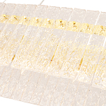 Люстра подвесная овальная с рельефными стеклянными панелями и золотым металлическим каркасом Textured Glass Chandelier варинант исполнения - 4 | Loft Concept в Брянске