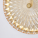 Подвесной светильник с плафоном из рельефного стекла Peony Glass Bronze  варинант исполнения - 6 | Loft Concept в Брянске