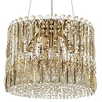 Круглая люстра с металлическими и хрустальными подвесками Bonnay Crystal Chandelier варинант исполнения - 1 | Loft Concept в Брянске