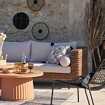 Трехместный садовый диван из плетеного пластика Matteo варинант исполнения - 5 | Loft Concept в Брянске