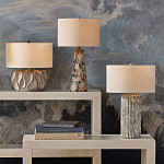 Настольная лампа с каркасом с состаренным эффектом Ancient Column варинант исполнения - 4 | Loft Concept в Брянске