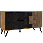 ТВ-тумба с  2-мя ящиками и закрытыми полками Stone Effect варинант исполнения - 2 | Loft Concept в Брянске