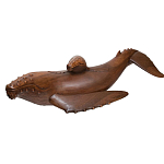 Статуэтка деревянная в виде двух китов Mammals варинант исполнения - 2 | Loft Concept в Брянске