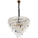 Люстра с прозрачными и цветными подвесками из хрусталя Colorful Crystals Chandelier 12 варинант исполнения - 2 | Loft Concept в Брянске