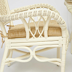 Комплект обеденный из ротанга Eloise grand white варинант исполнения - 4 | Loft Concept в Брянске