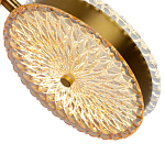  Подвесной светильник с плафонами из рельефного стекла Peony Glass Bronze Two варинант исполнения - 3 | Loft Concept в Брянске