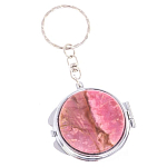 Зеркало брелок складное двухстороннее из натурального камня Родонит Stone Mirrors варинант исполнения - 5 | Loft Concept в Брянске