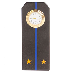 Часы погон подарочные настольные Авиация ВМФ из натурального камня Змеевик Military Clock варинант исполнения - 1 | Loft Concept в Брянске