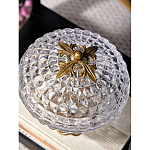 Конфетница из прозрачного рельефного стекла Eden Garden варинант исполнения - 13 | Loft Concept в Брянске