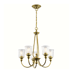 Люстра с прозрачными плафонами из пузырчатого стекла Kichler варинант исполнения - 10 | Loft Concept в Брянске