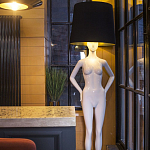 Лампа MANNEQUIN LAMP с абажуром созерцание силуэта варинант исполнения - 3 | Loft Concept в Брянске