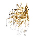 Бра с лучеобразным основанием и подвесками из прозрачного стекла в виде длинных капель Droplet Chandelier варинант исполнения - 5 | Loft Concept в Брянске