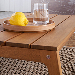 Стол журнальный для сада из акации Breathe Nature варинант исполнения - 4 | Loft Concept в Брянске