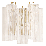 Бра с вертикальными стеклянными подвесками Hexagon Tube Light варинант исполнения - 1 | Loft Concept в Брянске