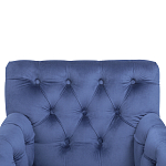 Кресло Addison Chic Armchair deep blue velour варинант исполнения - 4 | Loft Concept в Брянске