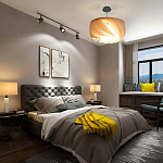 Подвесной светильник с белыми изящными декоративными лепестками Volumetric Petal Lamp варинант исполнения - 6 | Loft Concept в Брянске