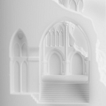 Встраиваемый в стену гипсовый светильник под покраску с эффектом разрушенной стены Antiquity Athena варинант исполнения - 8 | Loft Concept в Брянске