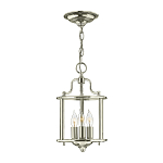 Подвесной светильник с прозрачным стеклянным цилиндрическим плафоном в классическом стиле на цепи Hinkley варинант исполнения - 21 | Loft Concept в Брянске