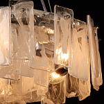 Люстра круглая с подвесными прямоугольными пластинами из стекла Glacier Panels варинант исполнения - 5 | Loft Concept в Брянске