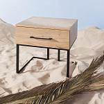 Тумба прикроватная с ящиком в стиле лофт Urban Style Space 2 варинант исполнения - 6 | Loft Concept в Брянске