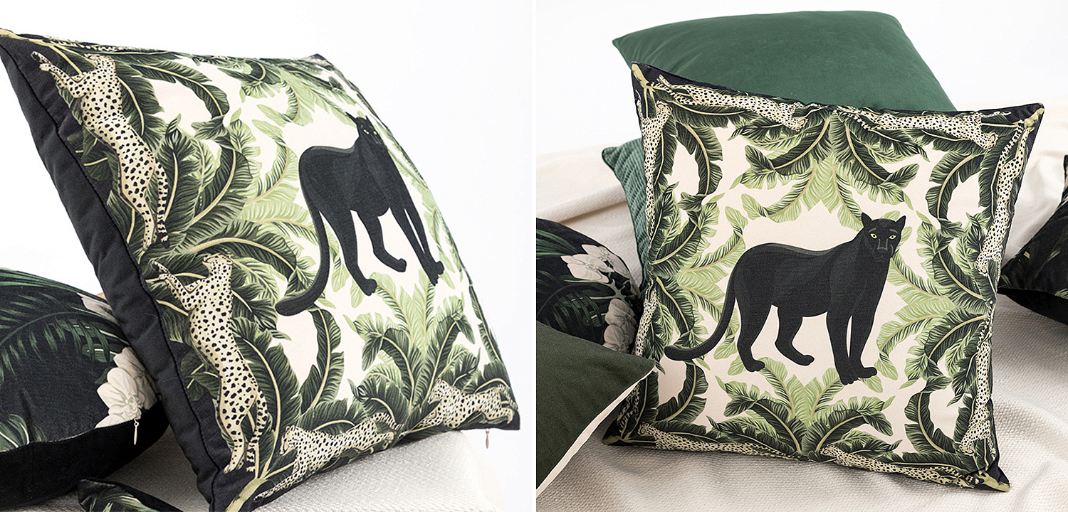 Декоративная подушка Черная Пантера Black Panther Cushion Декоративная подушка Черная Пантера Black Panther Cushion - Loft-Concept в Брянске