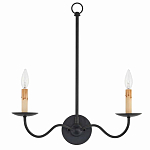 Бра настенное черное с 2-мя лампами Candle Sleeves варинант исполнения - 3 | Loft Concept в Брянске