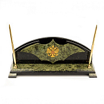 Настольный письменный набор из змеевика с гербом РФ Successful Leader варинант исполнения - 1 | Loft Concept в Брянске