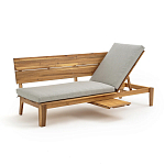 Садовый диван-трансофрмер Kate серый варинант исполнения - 7 | Loft Concept в Брянске