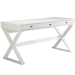 Письменный стол белый с 3-мя ящиками и крестообразным основанием Ymercte варинант исполнения - 1 | Loft Concept в Брянске