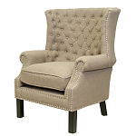 Кресло Charlie Armchair brown flax варинант исполнения - 3 | Loft Concept в Брянске