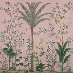 Обои ручная роспись Amazonia Florence Pink dyed silk варинант исполнения - 1 | Loft Concept в Брянске