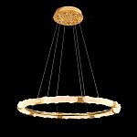 Люстра в форме кольца с золотым декором Warm Heavenly Light варинант исполнения - 9 | Loft Concept в Брянске