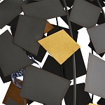 Люстра в форме сферы с декором из металлических квадратов Path to the Stars варинант исполнения - 1 | Loft Concept в Брянске