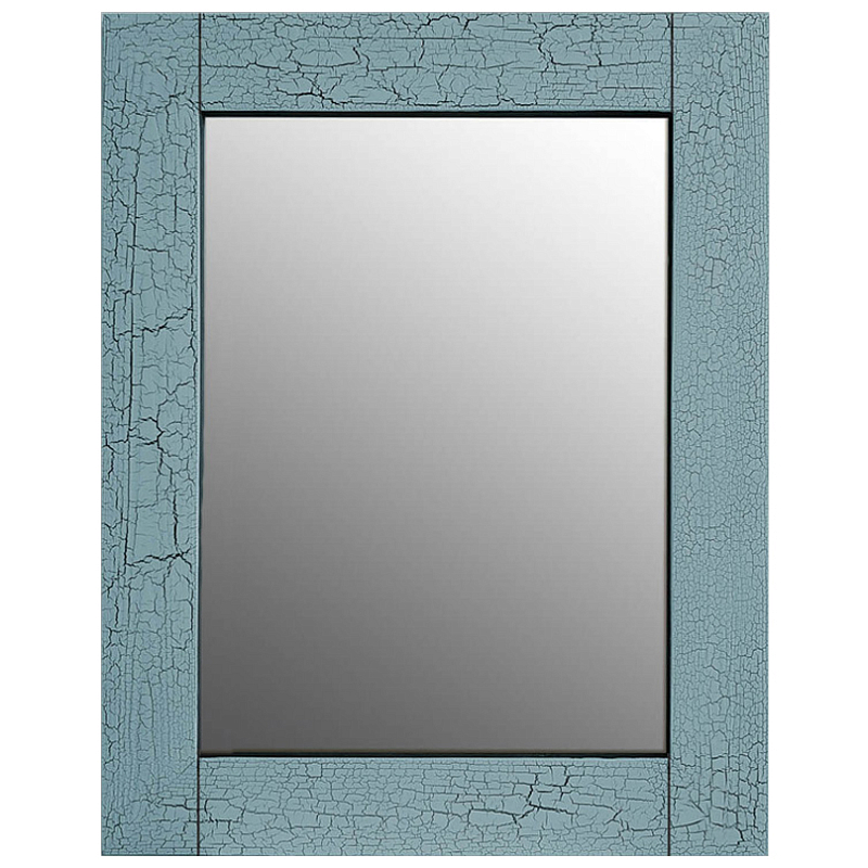 Зеркало Craquelure Finish blue Голубой Зеркало Craquelure Finish blue Голубой в Брянске | Loft Concept