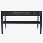 Дизайнерская Консоль с полкой и ящиком Primo Черный дуб варинант исполнения - 7 | Loft Concept в Брянске