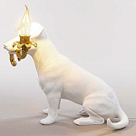 Настольная лампа в виде щенка Puppy White Table Lamp варинант исполнения - 4 | Loft Concept в Брянске