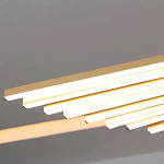 Люстра в виде распахнутых крыльев из тонких металлических планок Flight of Freedom варинант исполнения - 7 | Loft Concept в Брянске