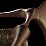 Стул из Ореха с плетеным сидением Kronos Dining Chair Brown варинант исполнения - 2 | Loft Concept в Брянске