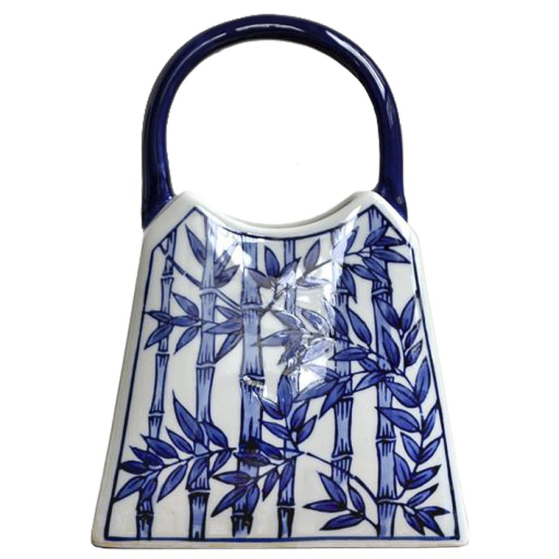 Ваза Ceramic Bag strip Темно-синий Ваза Ceramic Bag strip Темно-синий в Брянске | Loft Concept