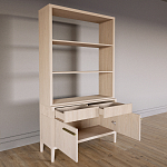 Стеллаж Primo с ящиками Светлый дуб  варинант исполнения - 7 | Loft Concept в Брянске