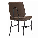 Стул с темно-коричневой обивкой из экокожи Benderson варинант исполнения - 3 | Loft Concept в Брянске