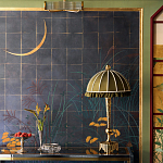 Обои ручная роспись Tsukimi Original colourway on gilded silk with antiquing варинант исполнения - 2 | Loft Concept в Брянске