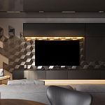 Гипсовая 3D панель с принтографией PM-107 варинант исполнения - 1 | Loft Concept в Брянске