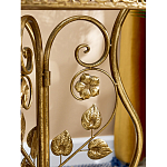 Столик приставной золотистый с орнаментом на столешнице Tanzania варинант исполнения - 6 | Loft Concept в Брянске