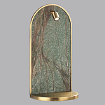 Настенный светильник зеленого цвета с бронзовой рамкой овальной формы с полкой Herbarium  варинант исполнения - 4 | Loft Concept в Брянске