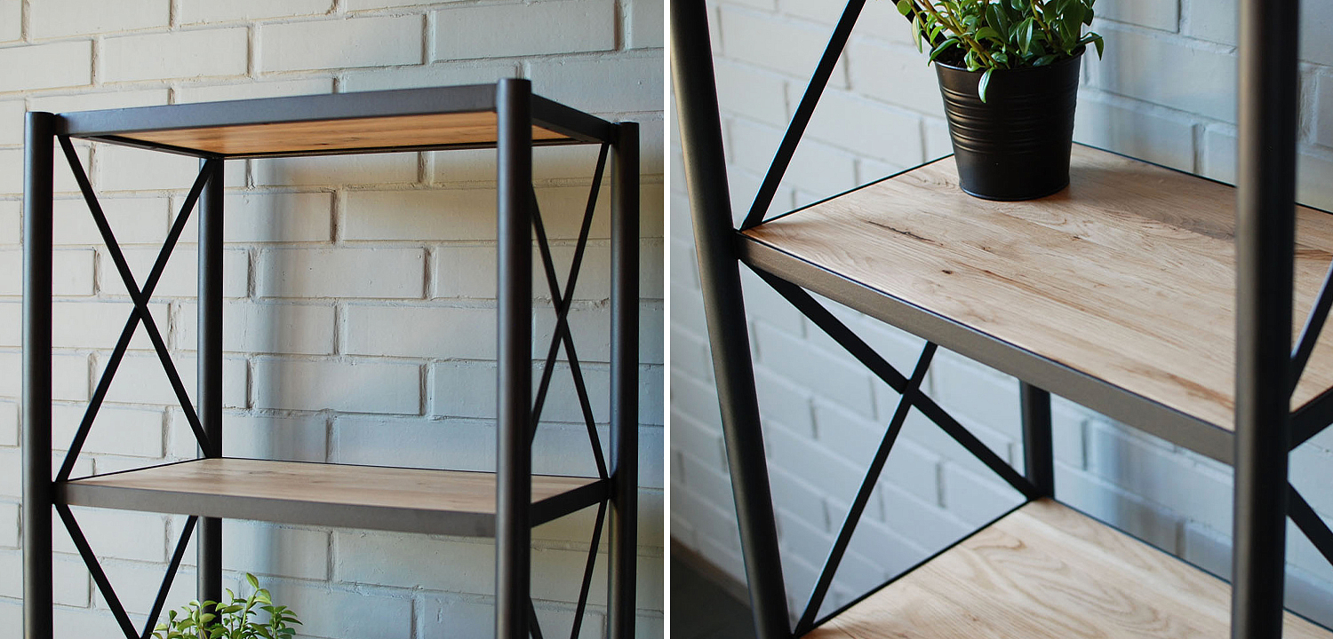 Стеллаж Pheobe Industrial Metal Rust Rack Стеллаж Pheobe Industrial Metal Rust Rack - Loft-Concept в Брянске